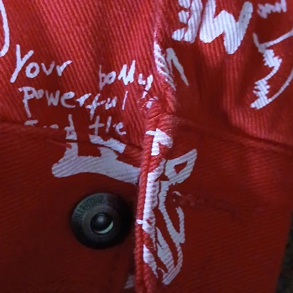 Doodle Denim Hooded Streetwear Jacket - Picture 9 of 11